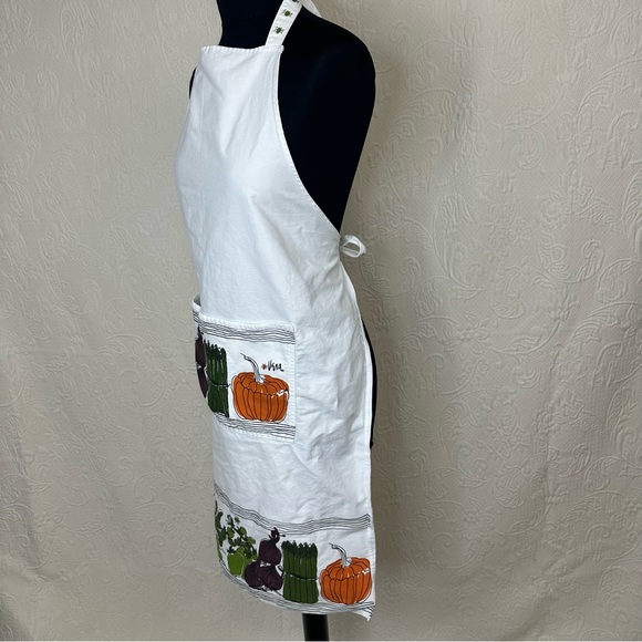 Vera Neumann x Bardwil Linens Cotton Vegetable Full Apron - Picture 2 of 11